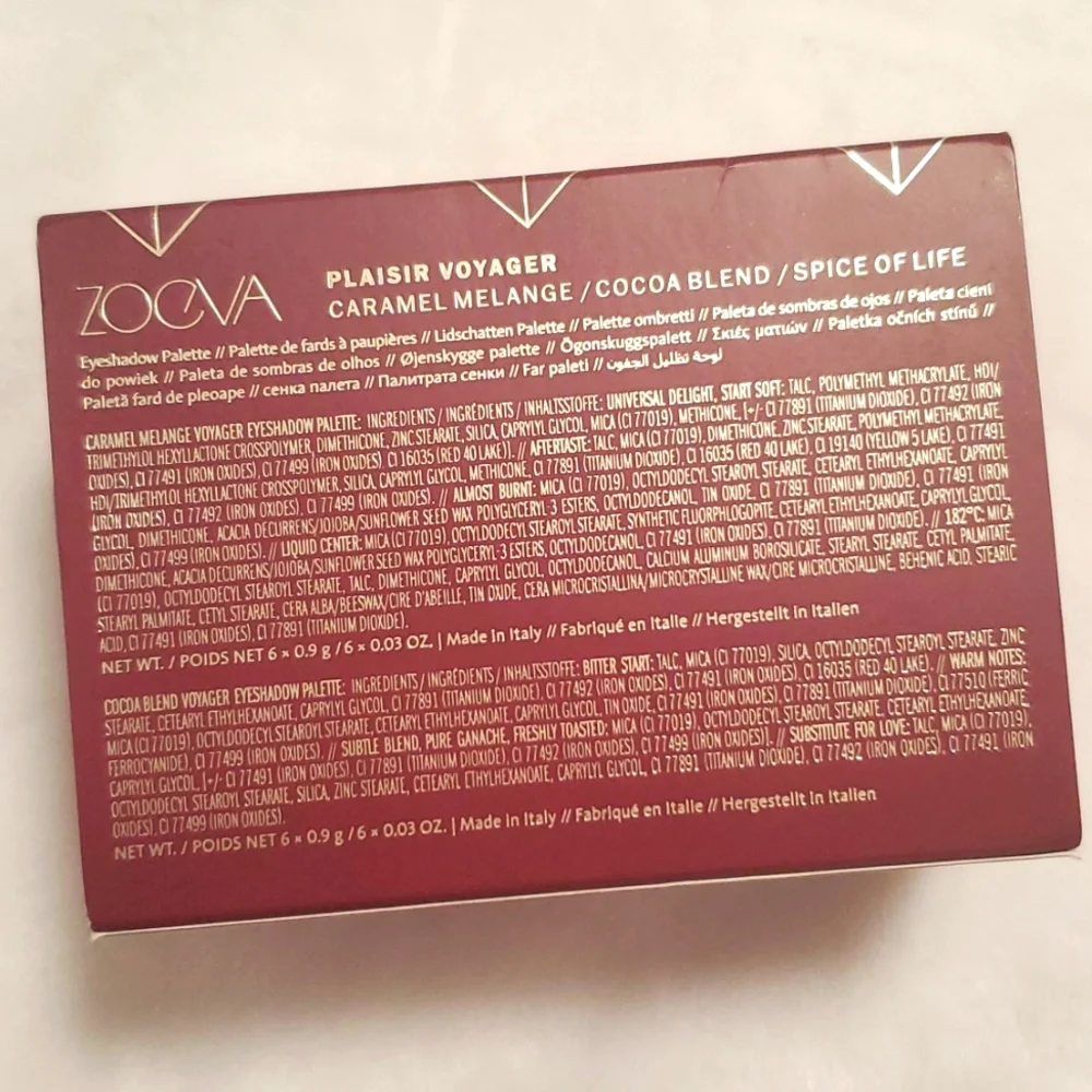 NEW Zoeva Plaisir Voyager Eyeshadow Palette Set 3 pcs